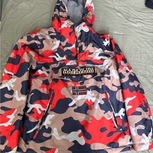 Napapijri Gray Fleece Jacket